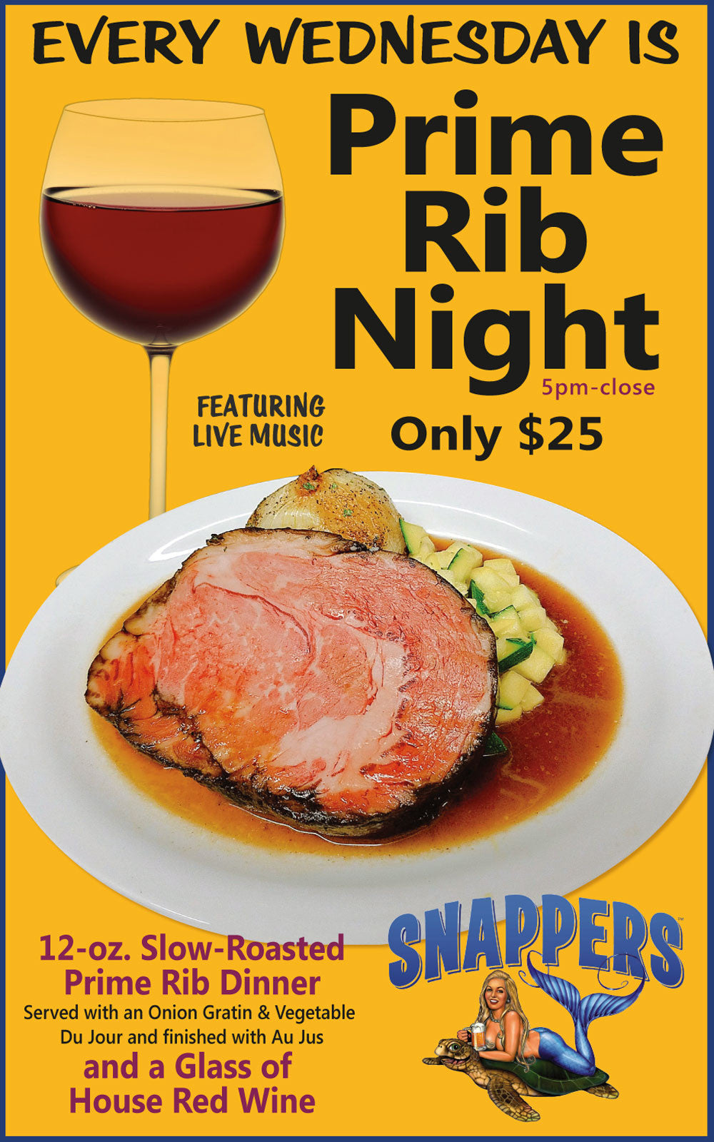 Prime Rib Wednesdays!